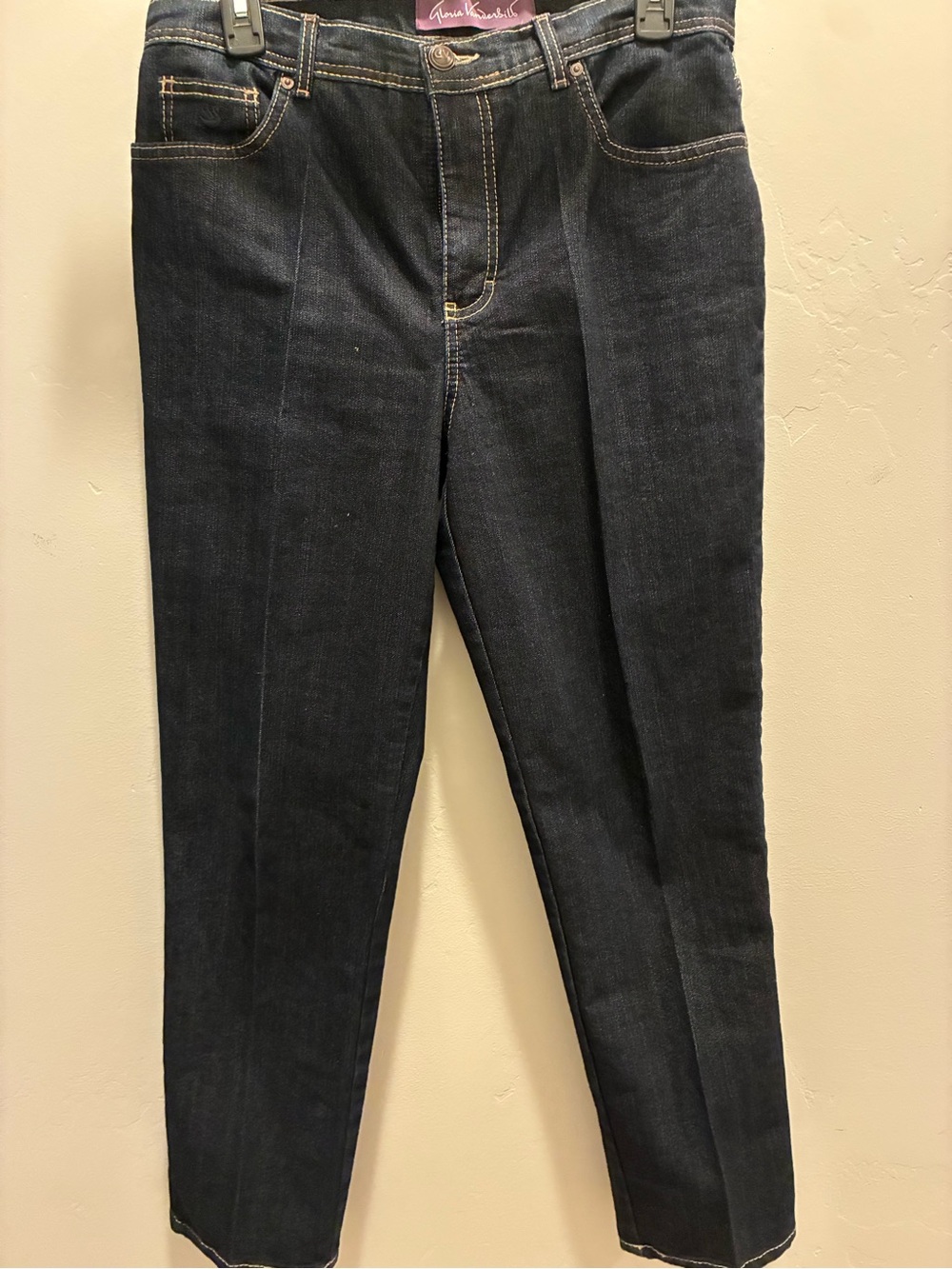 Gloria Vanderbilt Dark Indigo Straight-Leg Jeans
